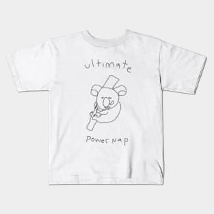 Snooze and Tree-squeeze: Koala's Ultimate Power Nap Kids T-Shirt